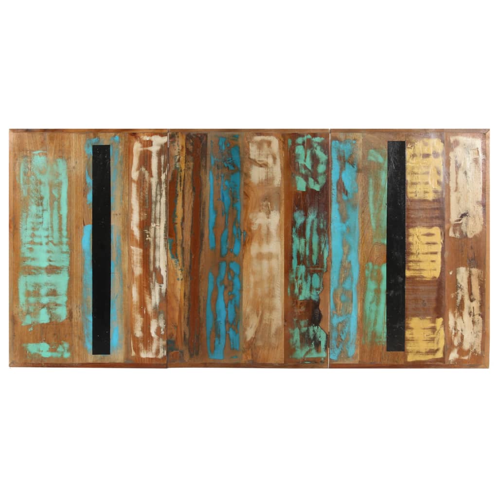 Table de salle à manger 160x80x76cm Bois de récupération massif