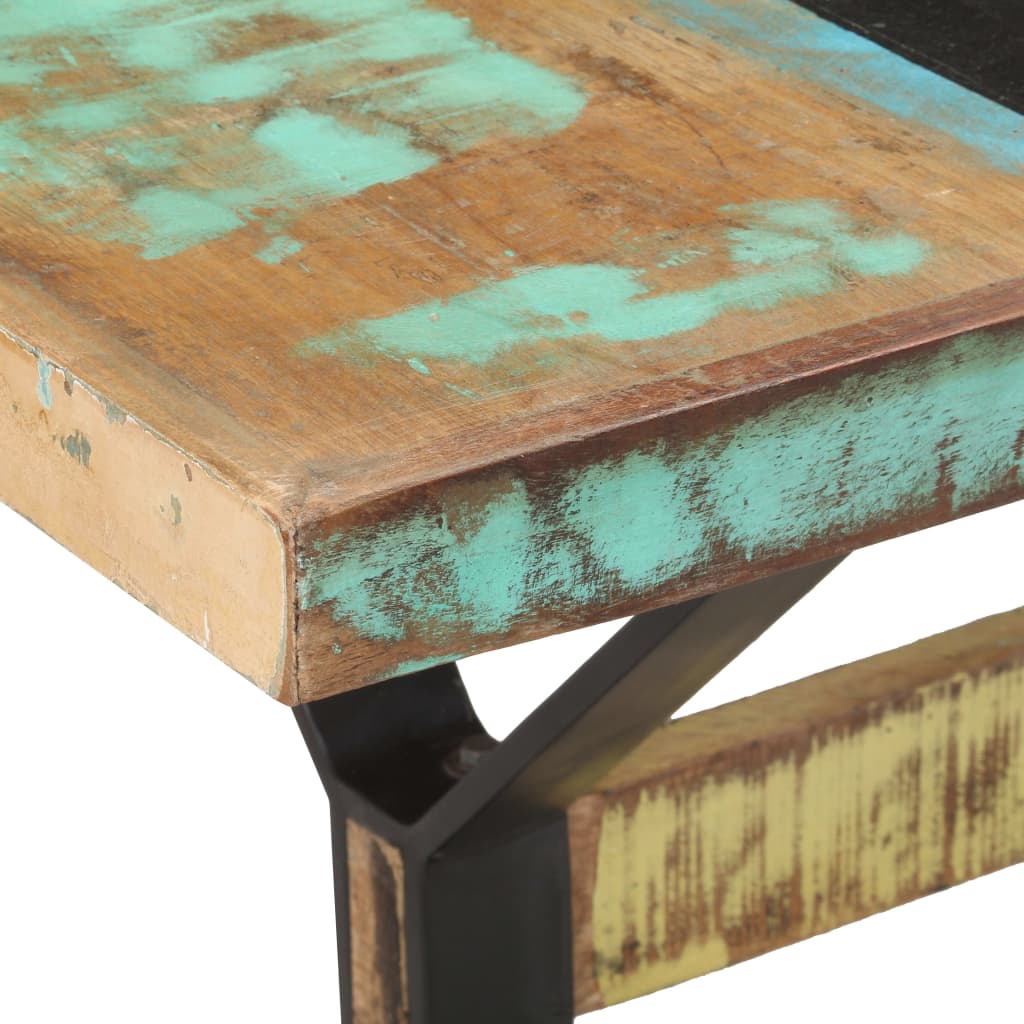Table de salle à manger 160x80x76cm Bois de récupération massif