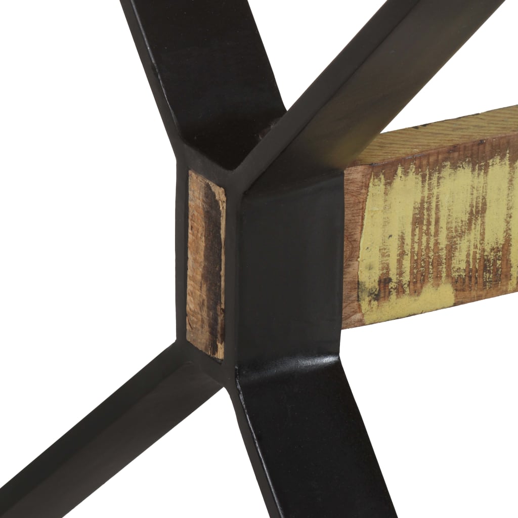 Table de salle à manger 160x80x76cm Bois de récupération massif