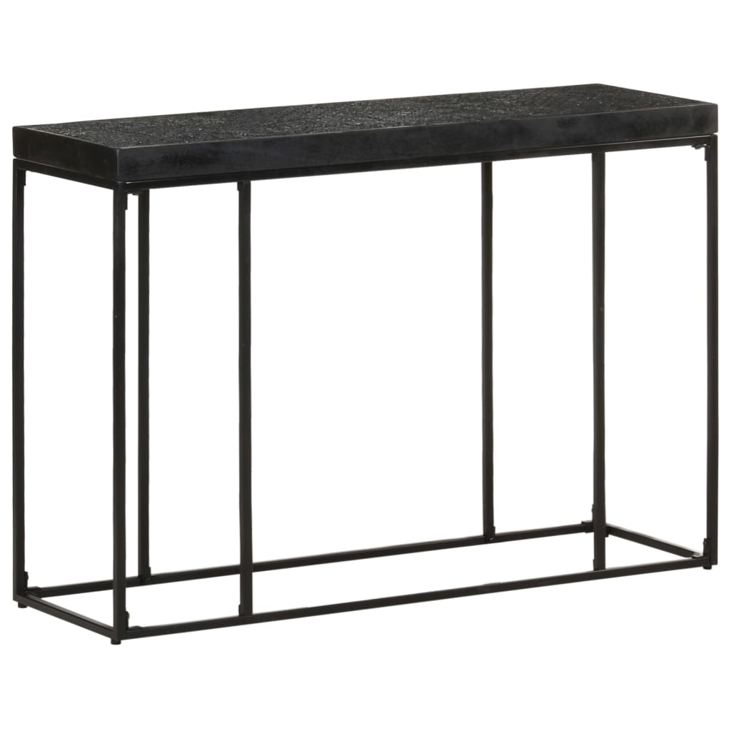 Table console Noir 110x35x76 cm Bois d'acacia et de manguier - XIOS