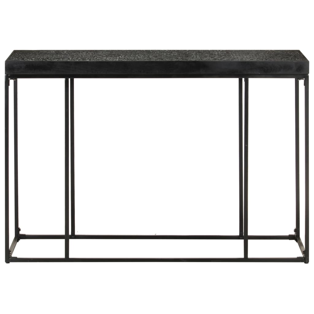 Table console Noir 110x35x76 cm Bois d'acacia et de manguier - XIOS