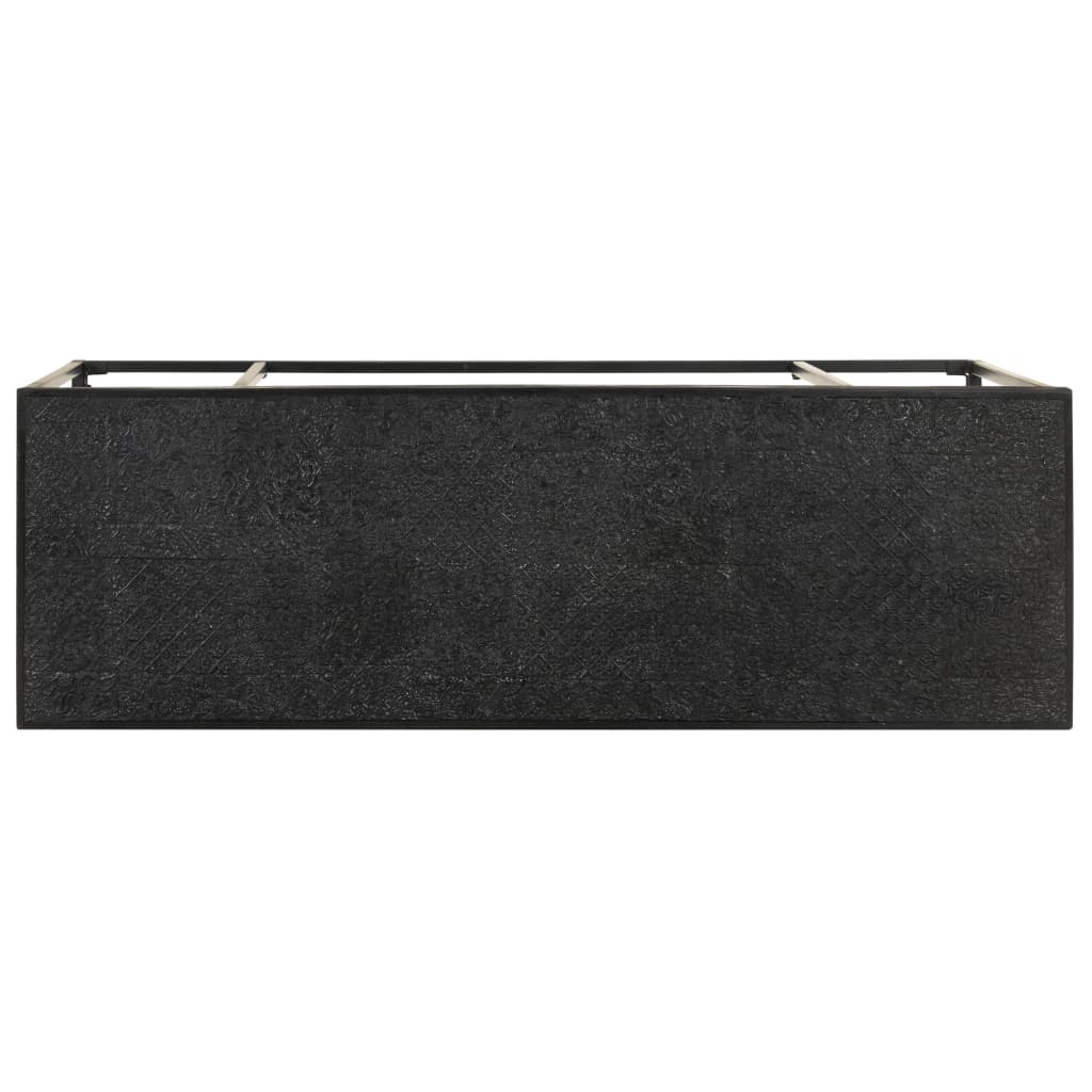 Table console Noir 110x35x76 cm Bois d'acacia et de manguier - XIOS