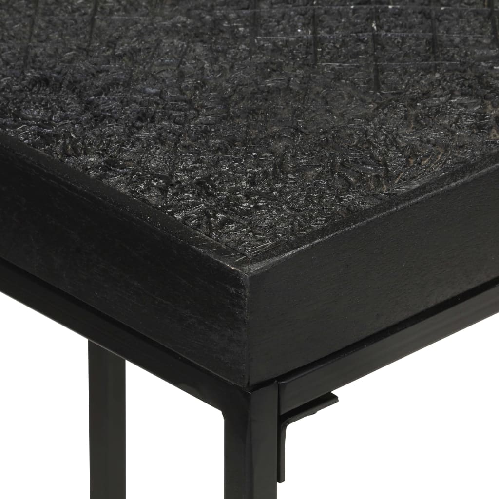 Table console Noir 110x35x76 cm Bois d'acacia et de manguier - XIOS