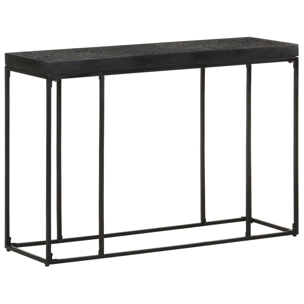 Table console Noir 110x35x76 cm Bois d'acacia et de manguier - XIOS