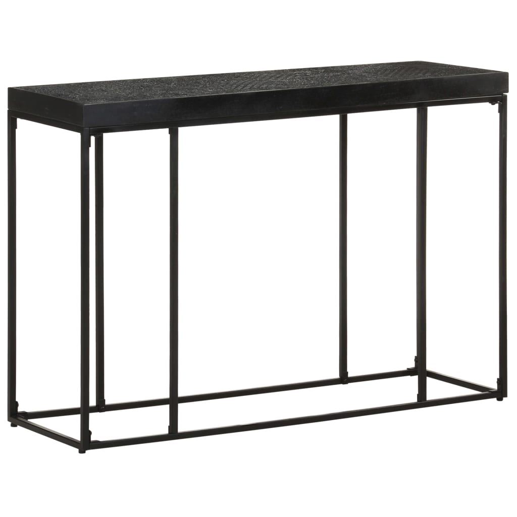 Table console Noir 110x35x76 cm Bois d'acacia et de manguier - XIOS