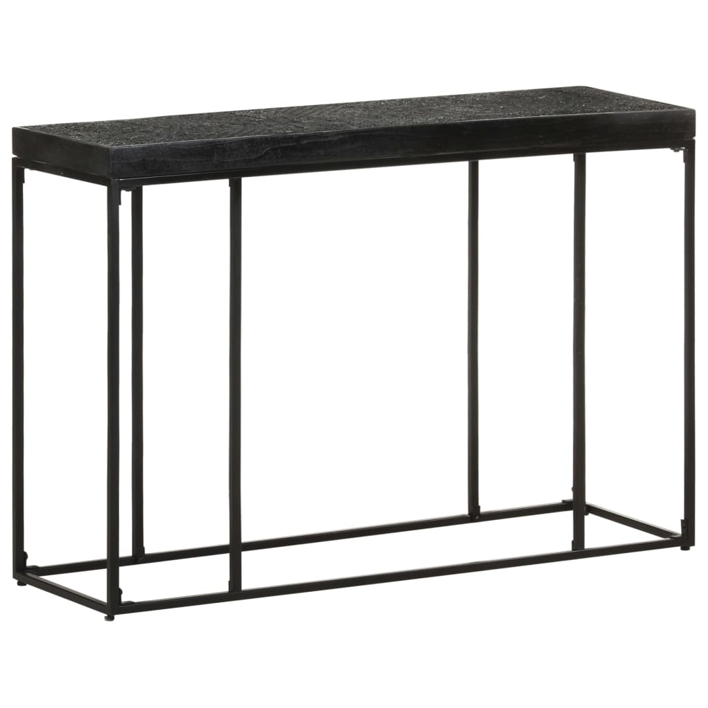 Table console Noir 110x35x76 cm Bois d'acacia et de manguier - XIOS