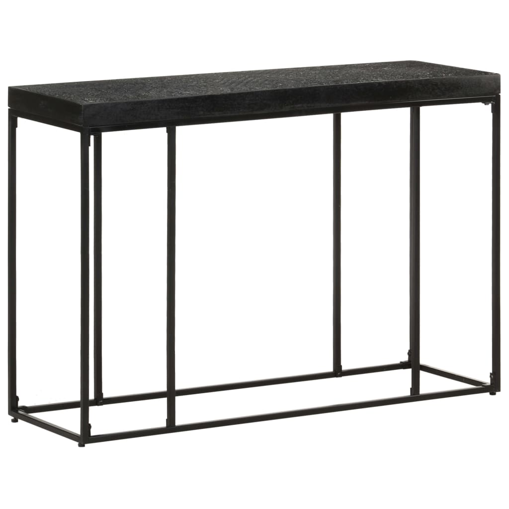 Table console Noir 110x35x76 cm Bois d'acacia et de manguier - XIOS