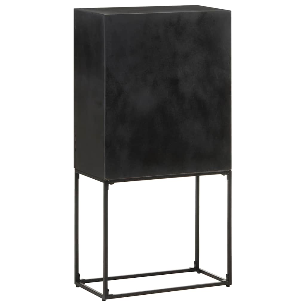Buffet Noir 60x30x120 cm Bois massif d'acacia et de manguier