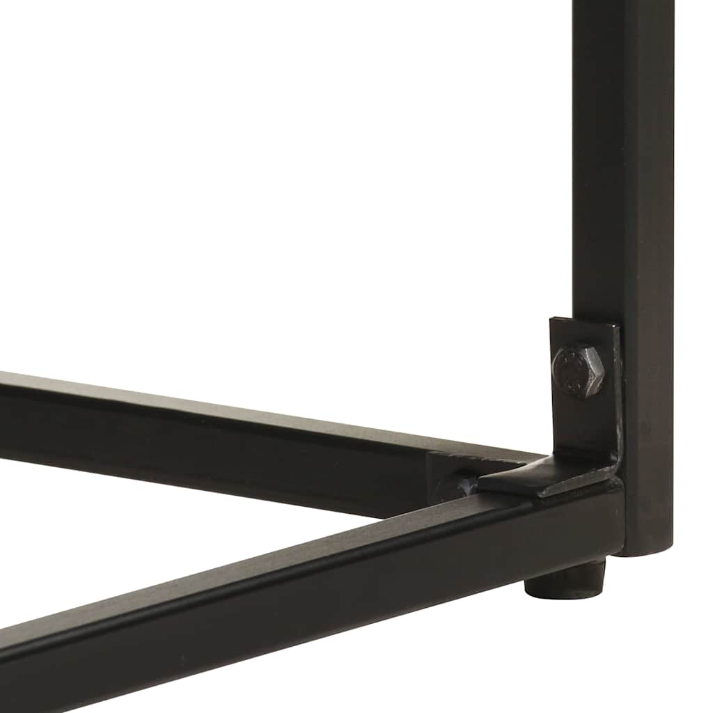 Buffet Noir 60x30x120 cm Bois massif d'acacia et de manguier