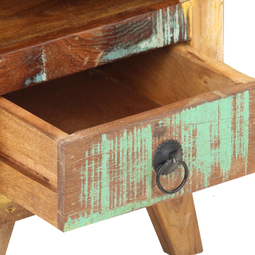 Table de chevet 30x30x41 cm Bois de récupération massif - XIOS