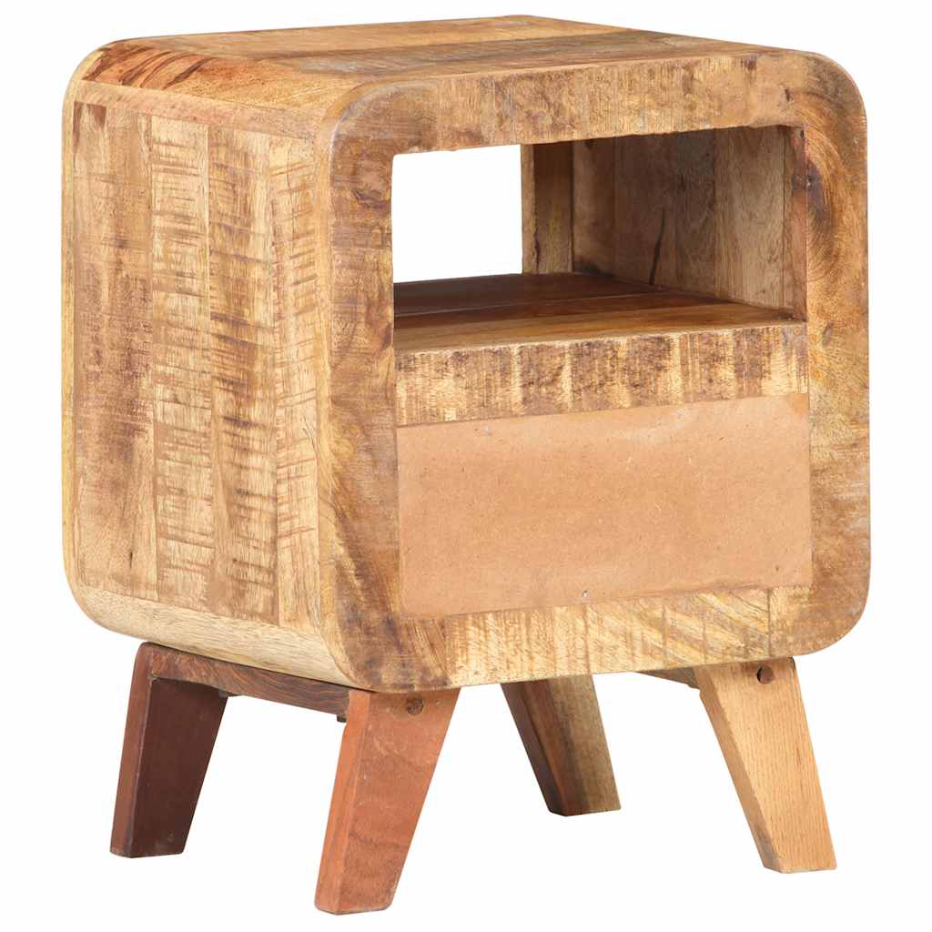 Table de chevet 30x30x41 cm Bois de manguier brut - XIOS