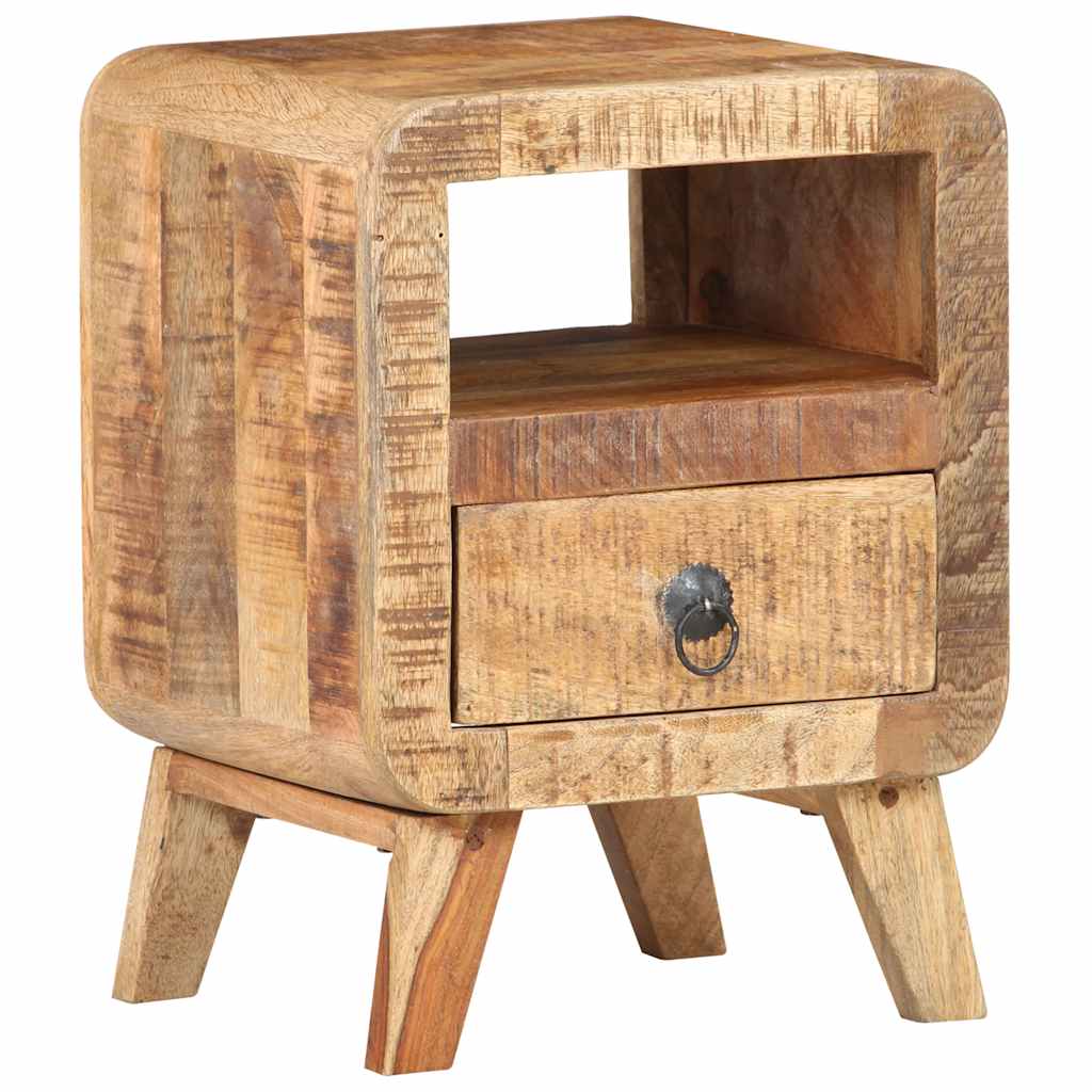 Table de chevet 30x30x41 cm Bois de manguier brut - XIOS