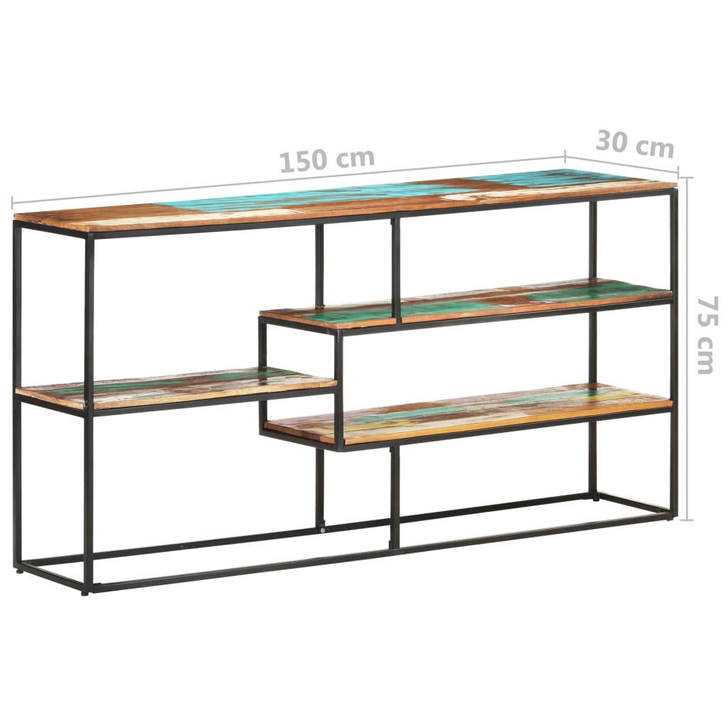 Buffet 150x30x75 cm Bois de récupération massif - XIOS