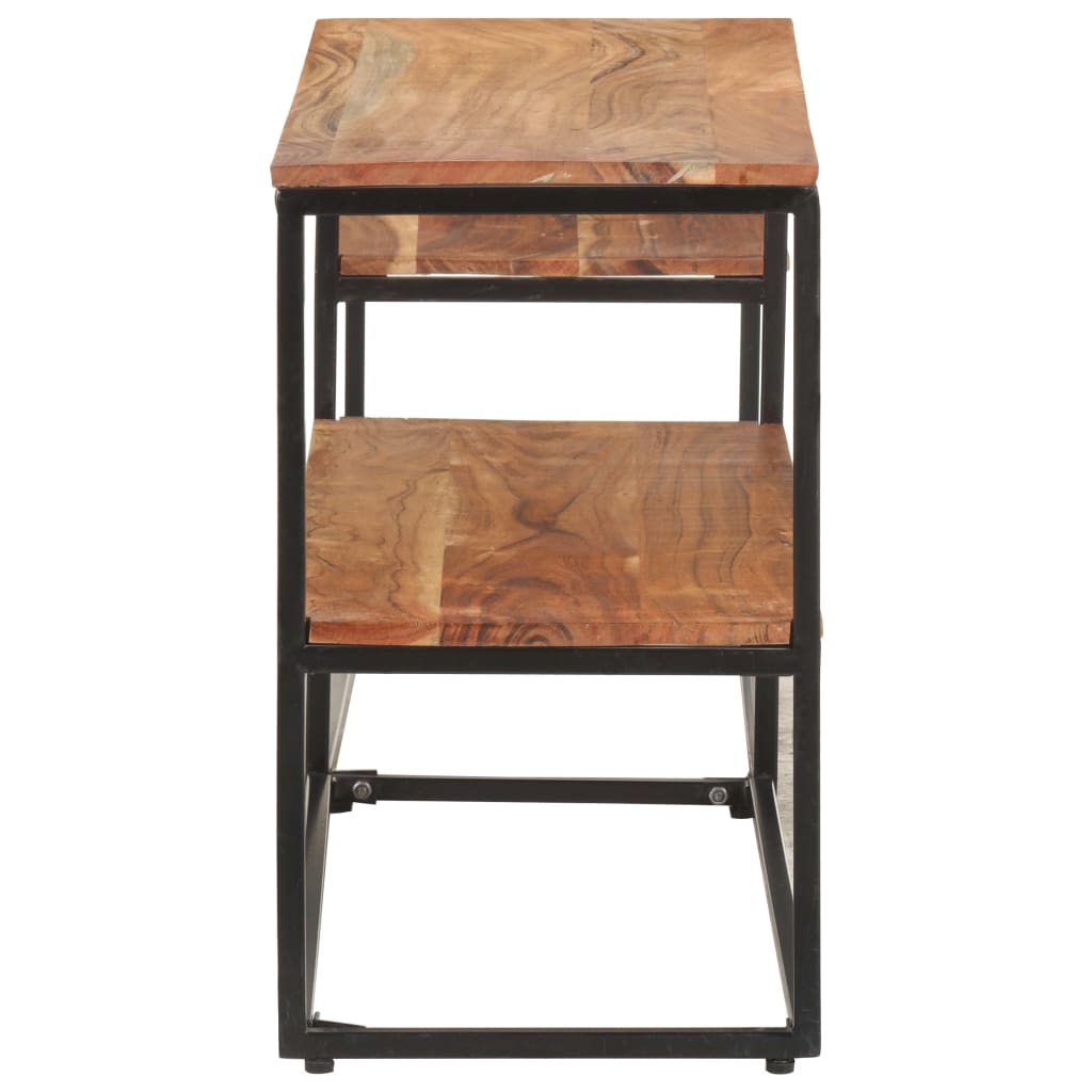 Meuble TV 180x30x50 cm Bois d'acacia massif - XIOS