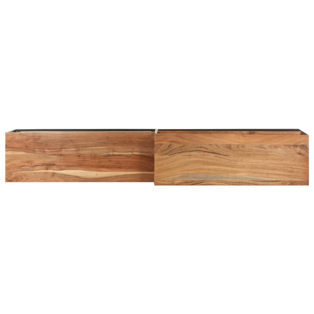 Meuble TV 180x30x50 cm Bois d'acacia massif - XIOS