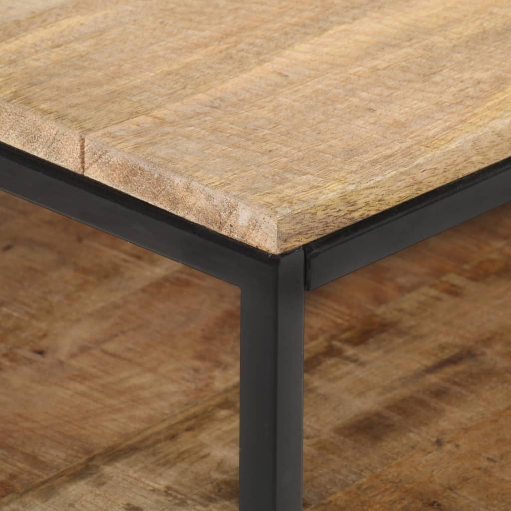 Meuble TV 130x30x45 cm Bois de manguier brut - XIOS