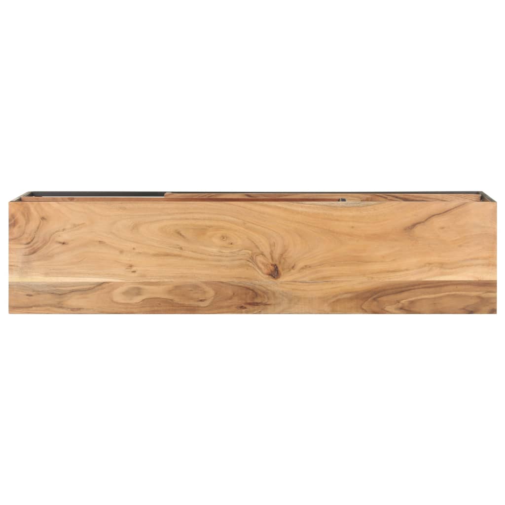 Meuble TV 130x30x45 cm Bois d'acacia massif - XIOS