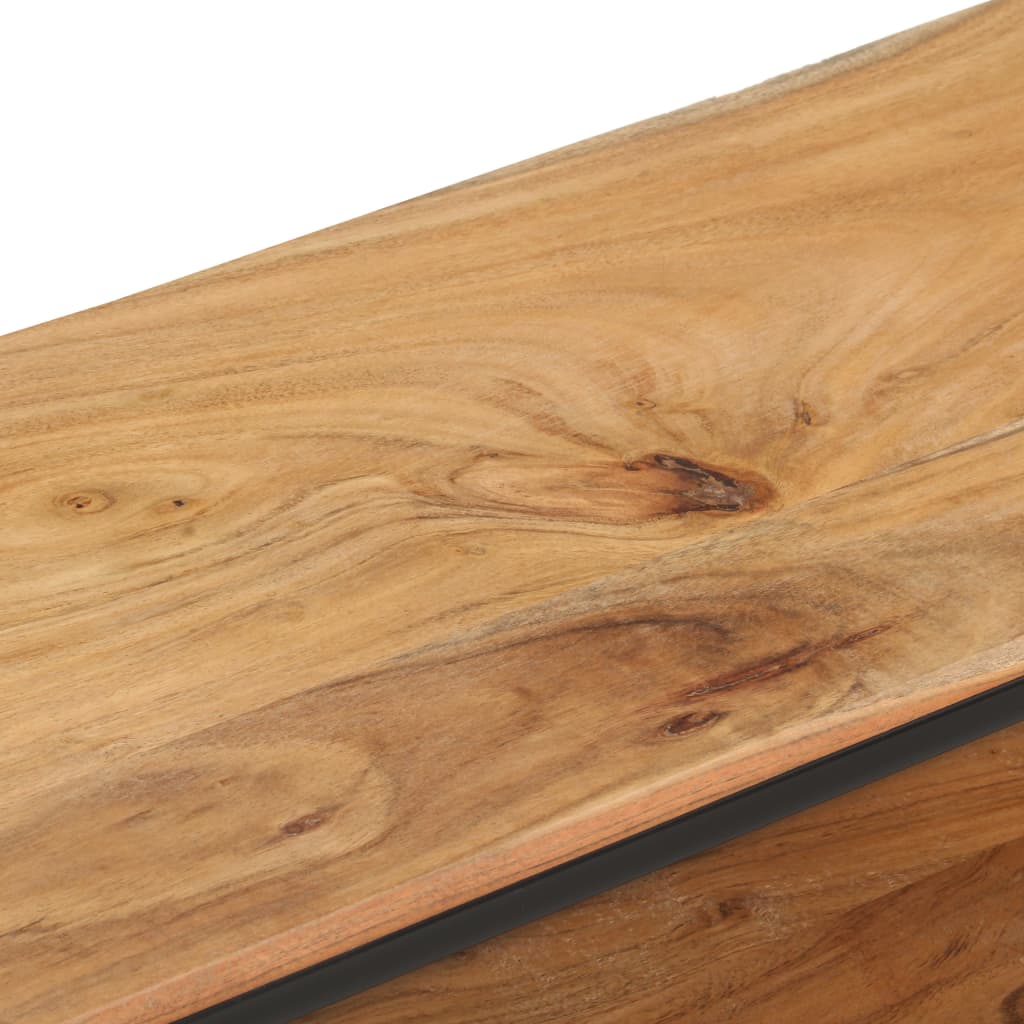 Meuble TV 130x30x45 cm Bois d'acacia massif - XIOS