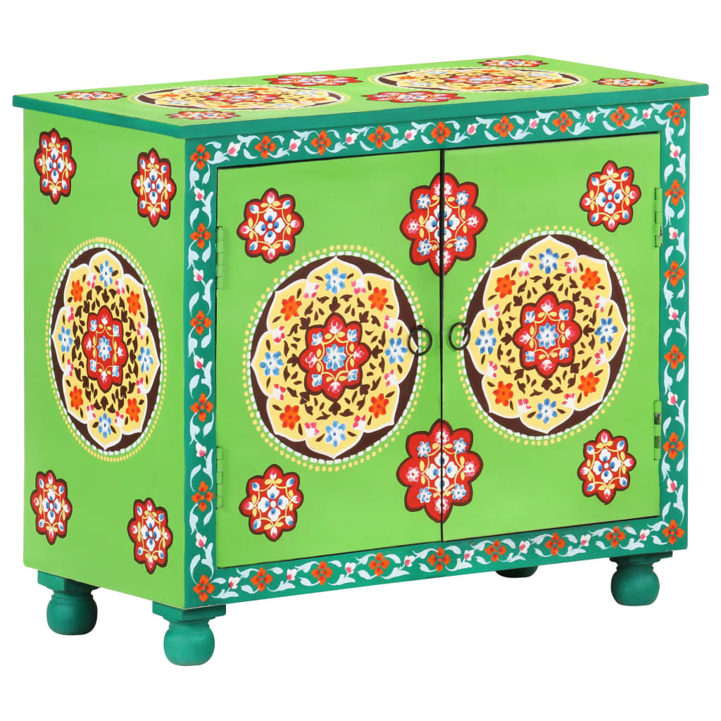 Buffet peint à la main Multicolore 70x35x60 cm Bois de manguier - XIOS