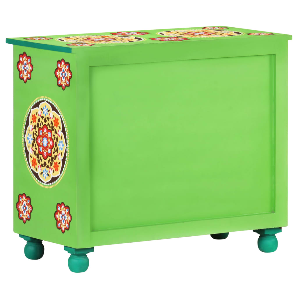 Buffet peint à la main Multicolore 70x35x60 cm Bois de manguier - XIOS
