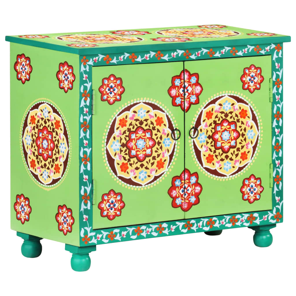 Buffet peint à la main Multicolore 70x35x60 cm Bois de manguier - XIOS
