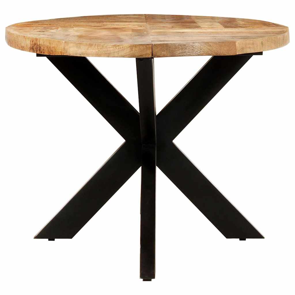 Table à dîner ovale 200x100x75 cm Bois de manguier brut