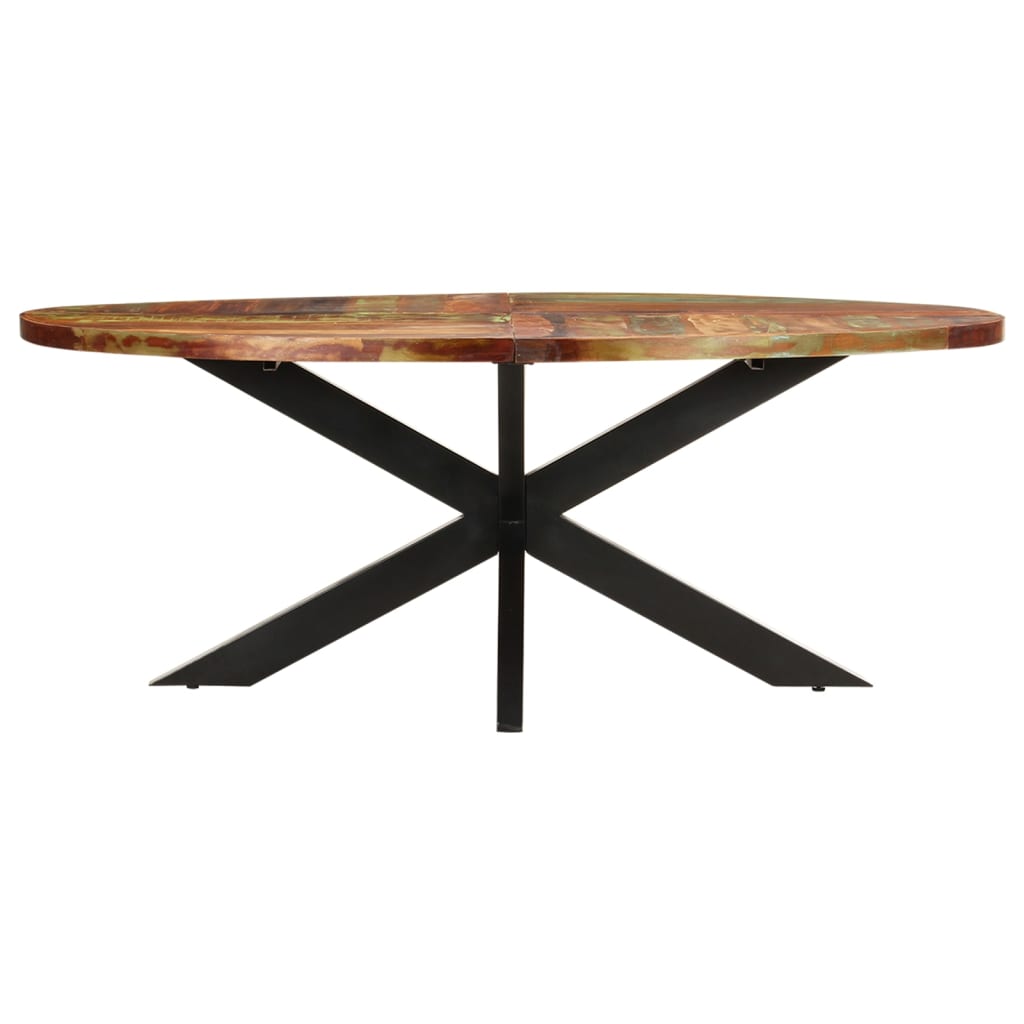 Table à dîner ovale 200x100x75 cm Bois de récupération solide - XIOS