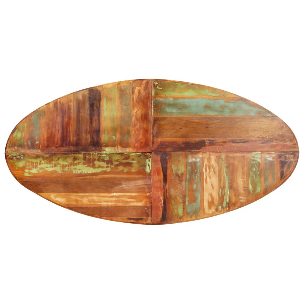 Table à dîner ovale 200x100x75 cm Bois de récupération solide - XIOS