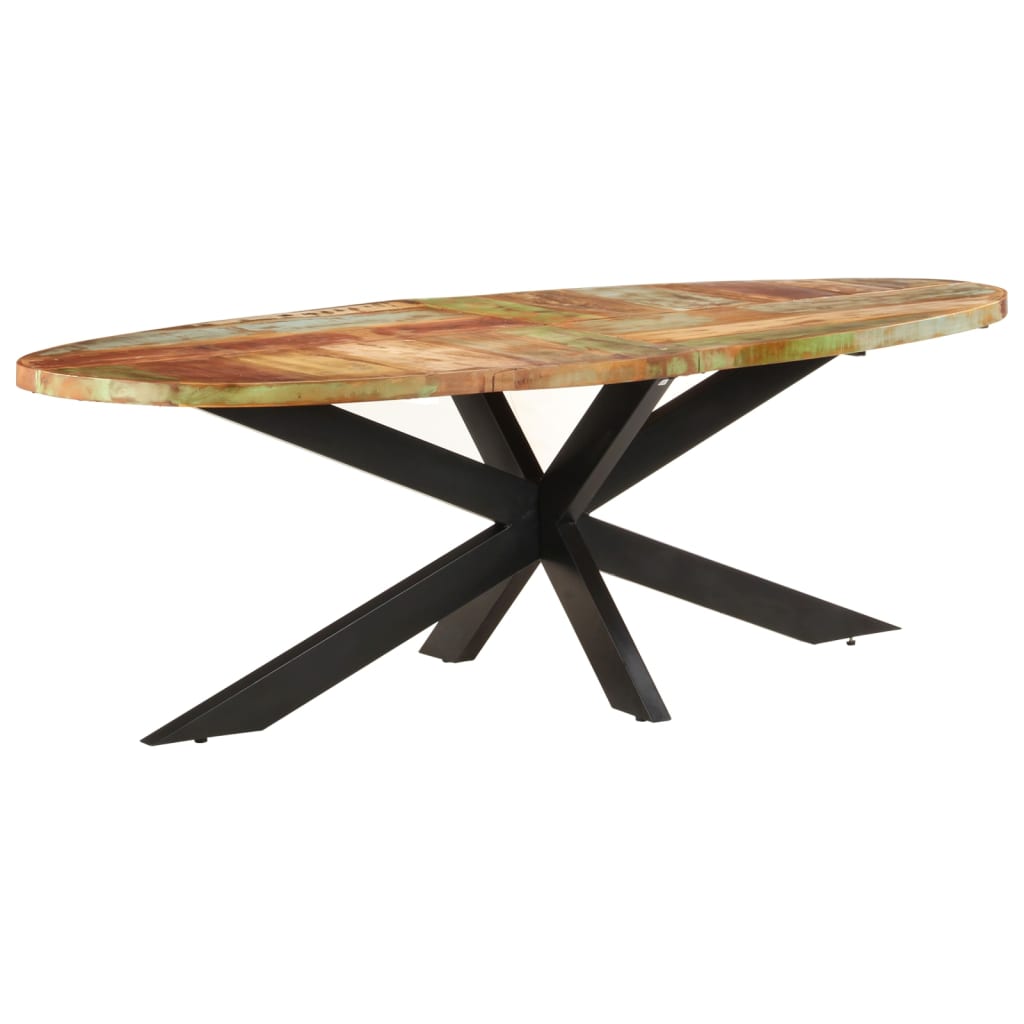 Table à dîner 240x100x75 cm Bois de récupération solide