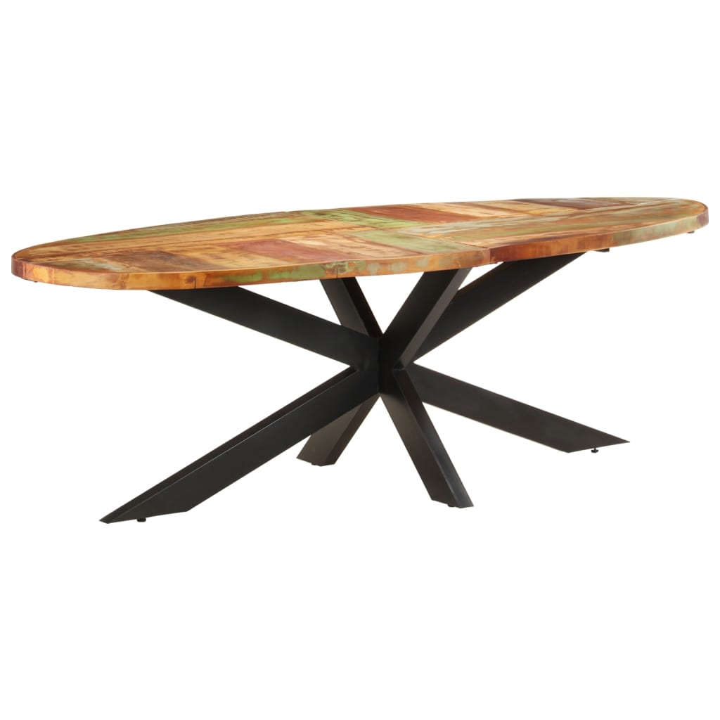 Table à dîner 240x100x75 cm Bois de récupération solide
