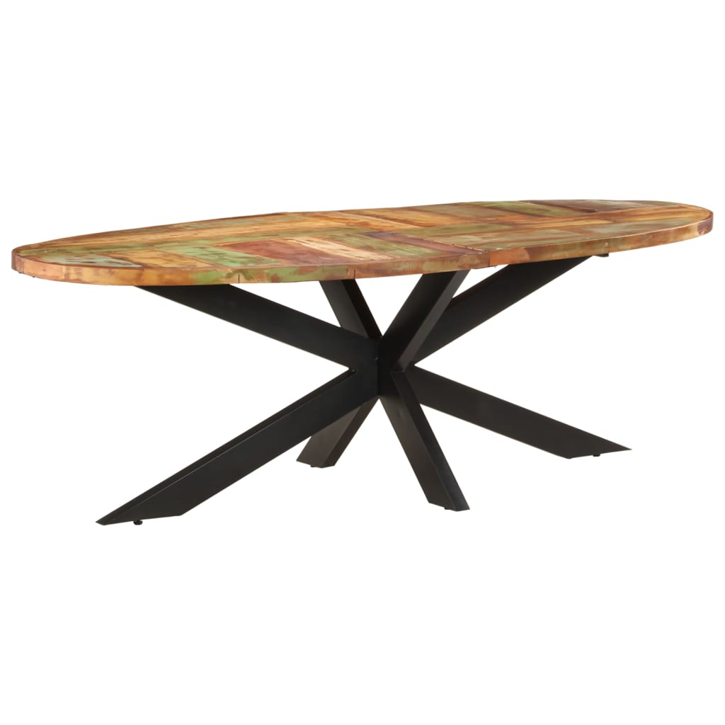 Table à dîner 240x100x75 cm Bois de récupération solide