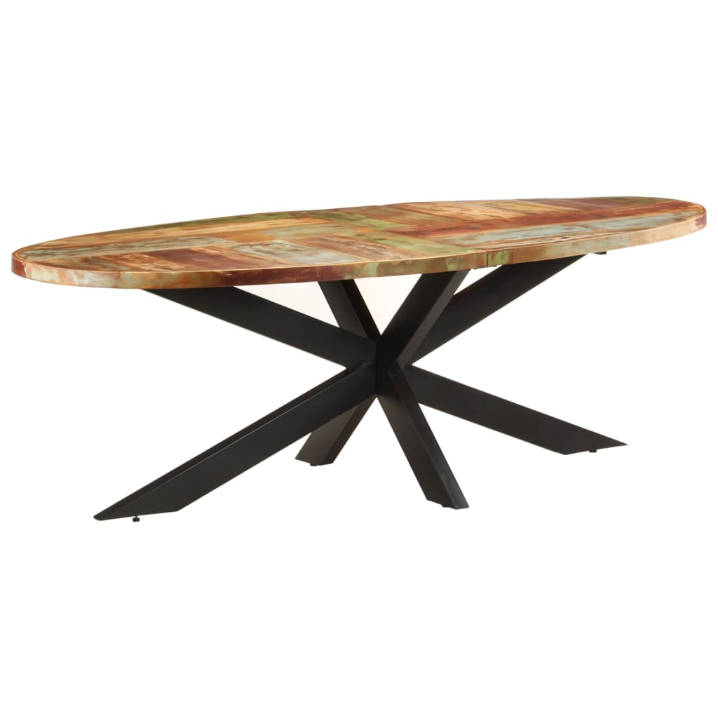 Table à dîner 240x100x75 cm Bois de récupération solide