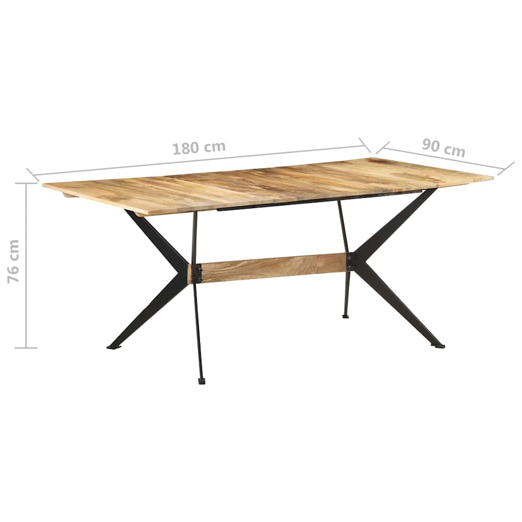 Table à manger 180x90x76 cm Bois de manguier massif
