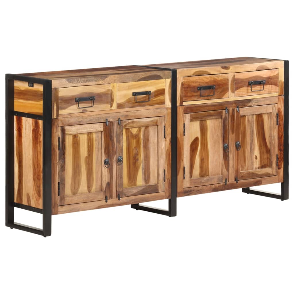 Buffet 172x35x80 cm Bois d'acacia solide avec finition miel - XIOS
