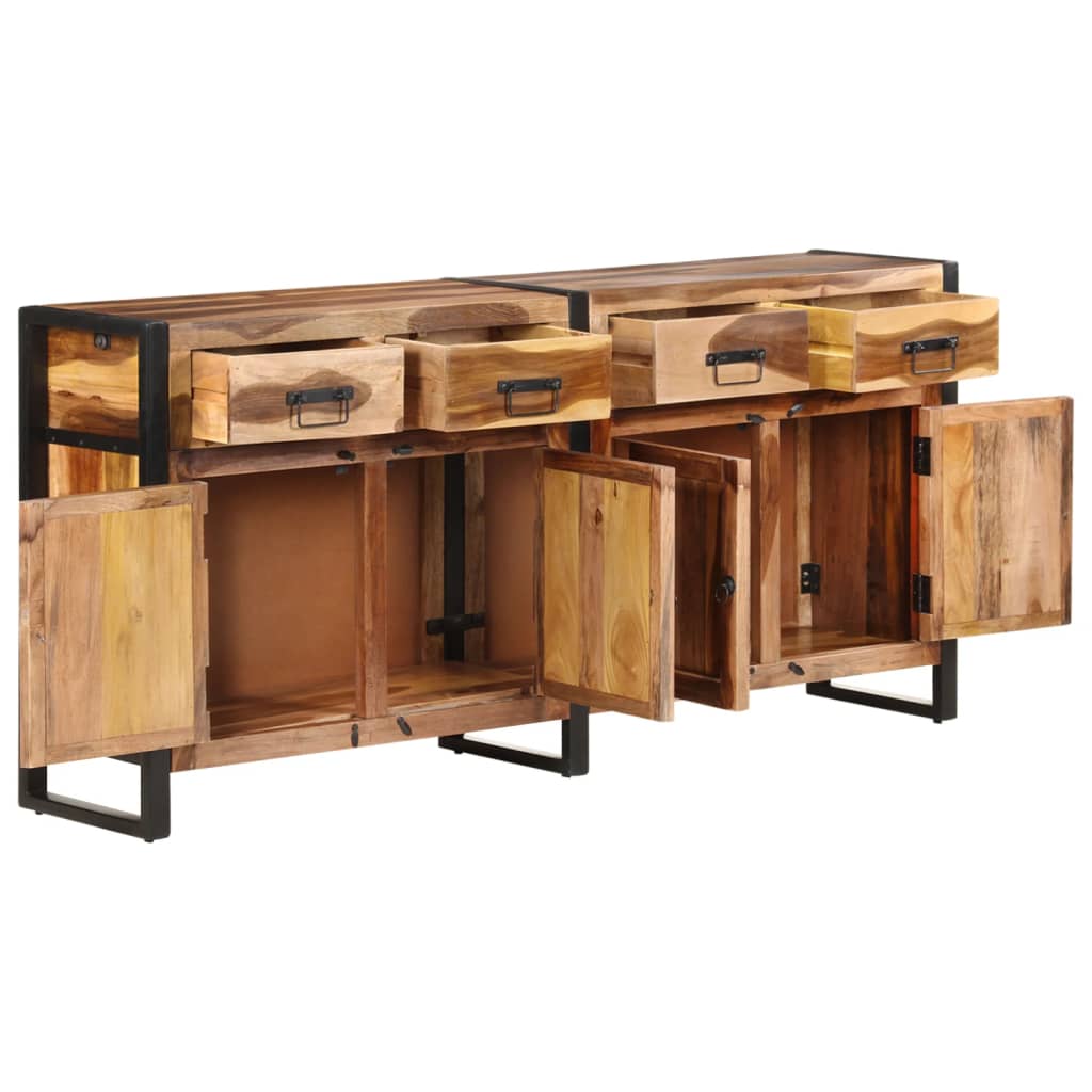 Buffet 172x35x80 cm Bois d'acacia solide avec finition miel - XIOS
