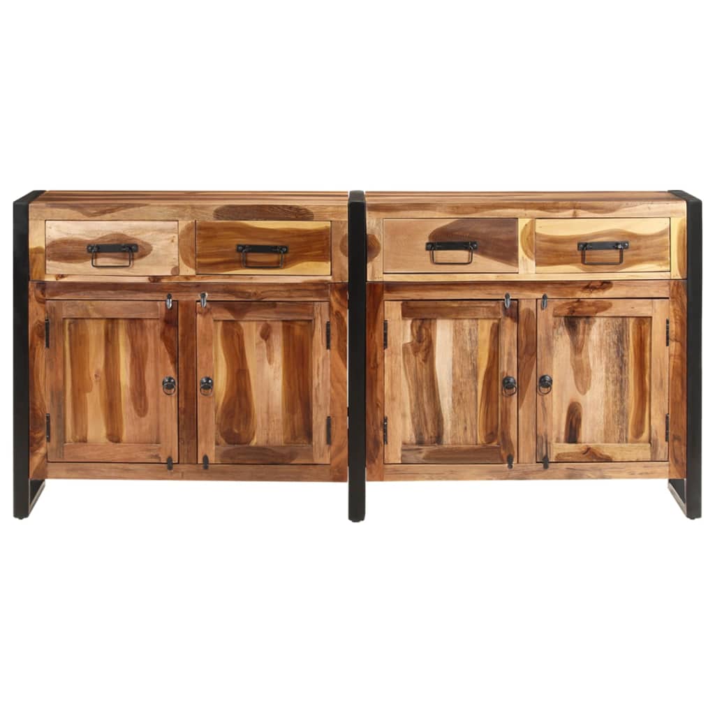 Buffet 172x35x80 cm Bois d'acacia solide avec finition miel - XIOS