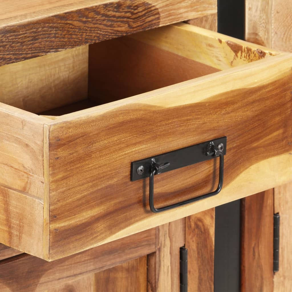 Buffet 172x35x80 cm Bois d'acacia solide avec finition miel - XIOS