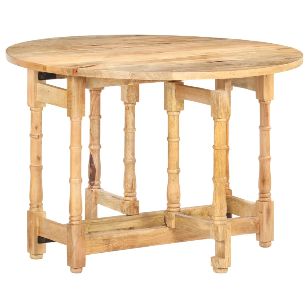 Table à manger Rond 110x76 cm Bois de manguier massif - XIOS