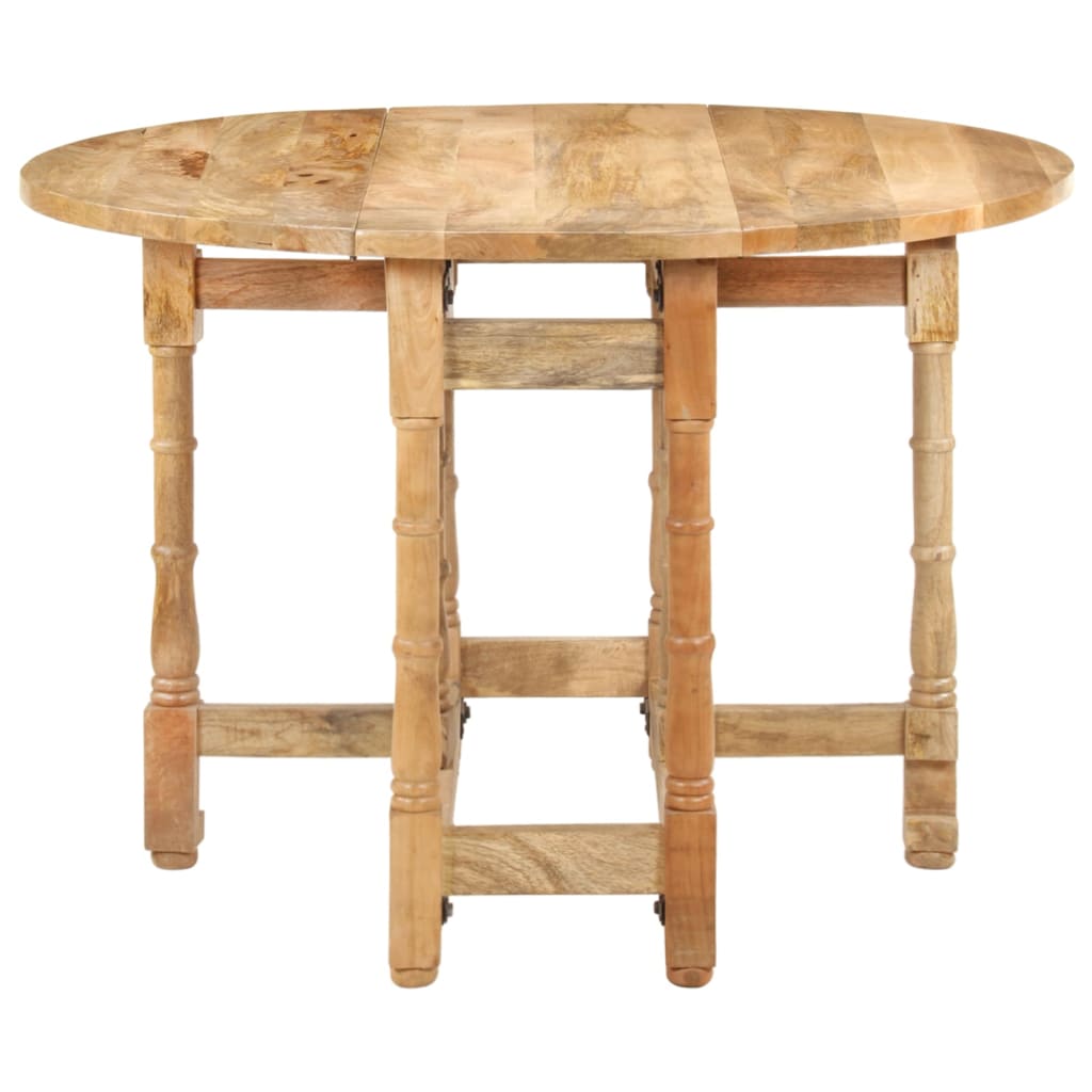 Table à manger Rond 110x76 cm Bois de manguier massif - XIOS
