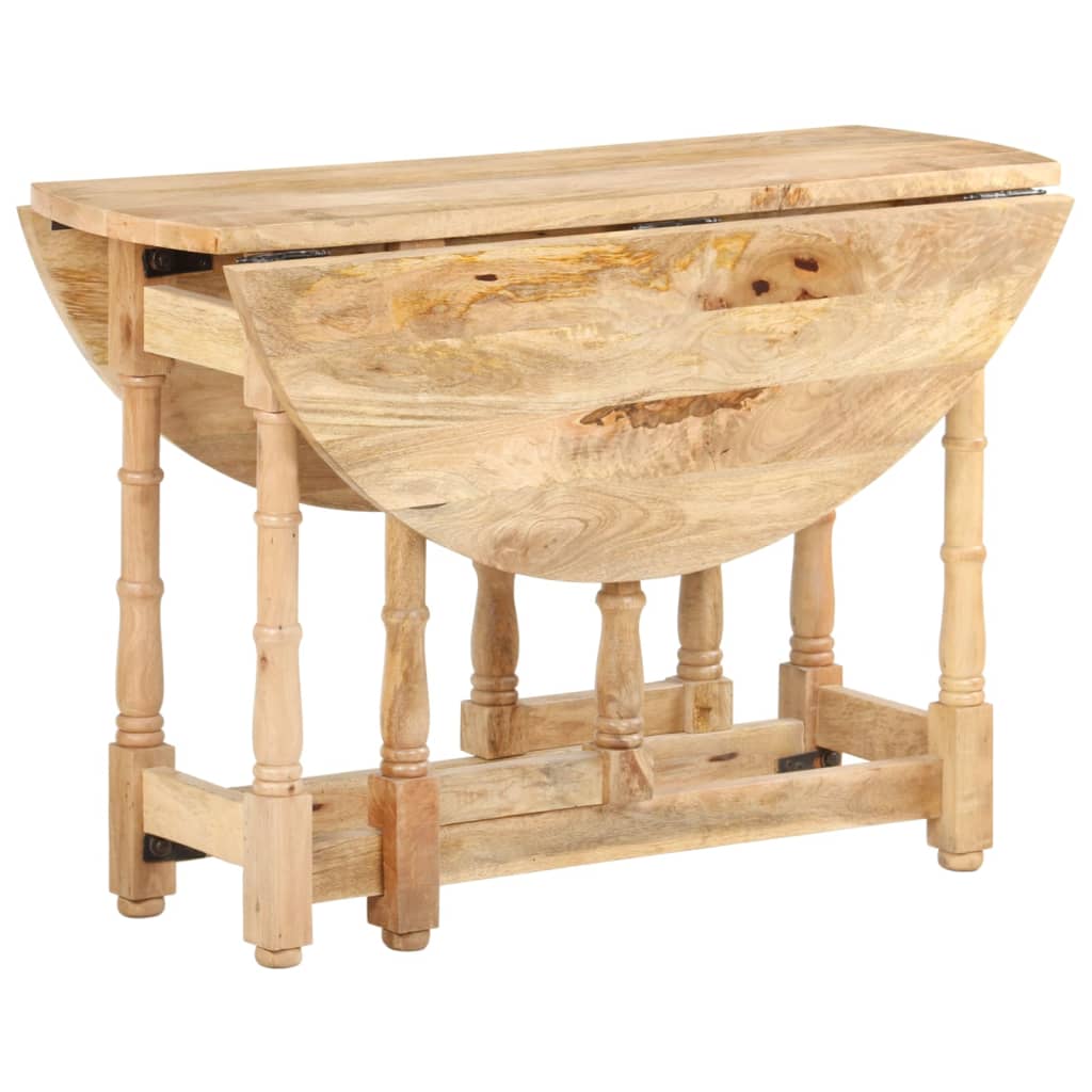 Table à manger Rond 110x76 cm Bois de manguier massif - XIOS