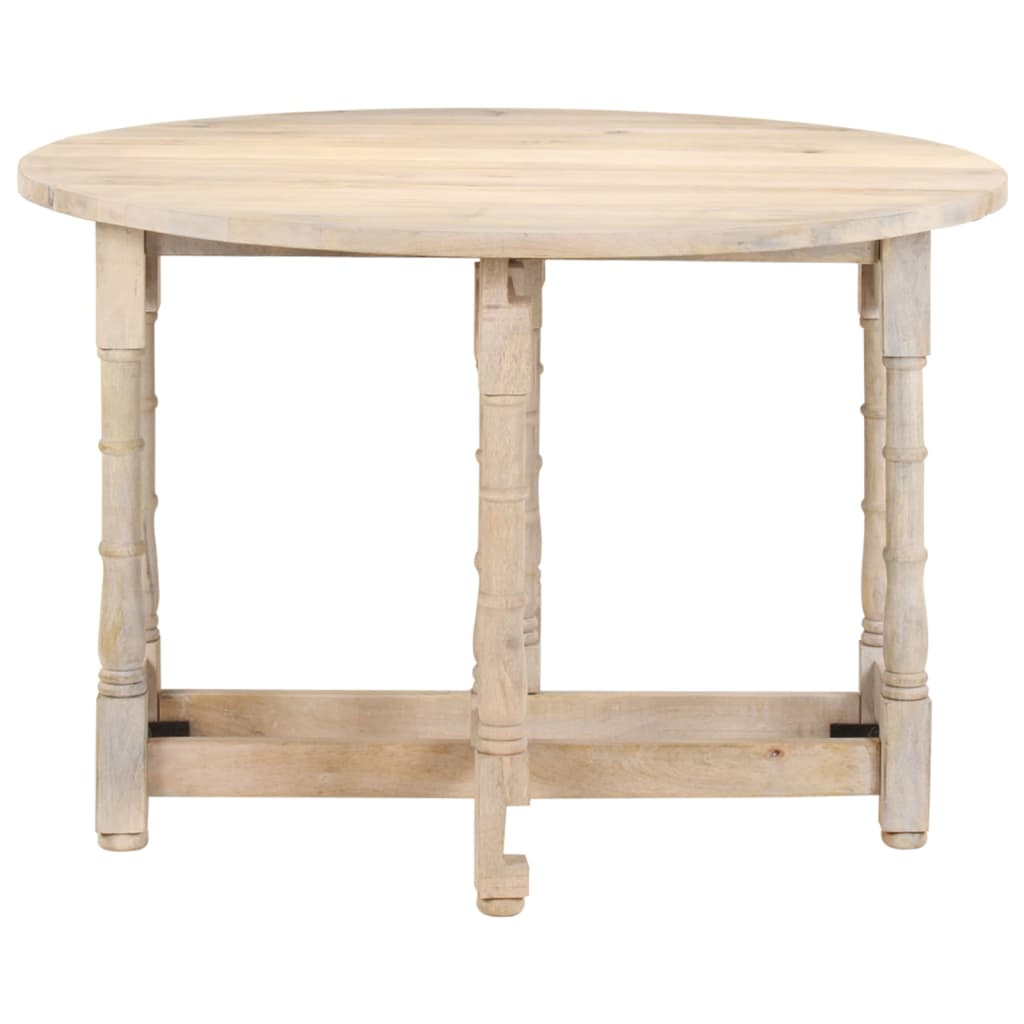 Table à manger Rond 110x76 cm Bois de manguier massif - XIOS