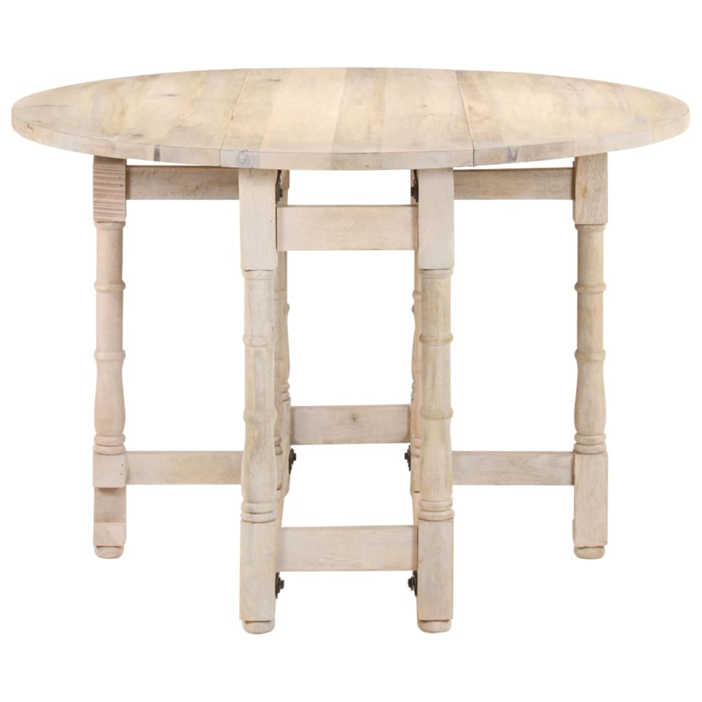 Table à manger Rond 110x76 cm Bois de manguier massif - XIOS
