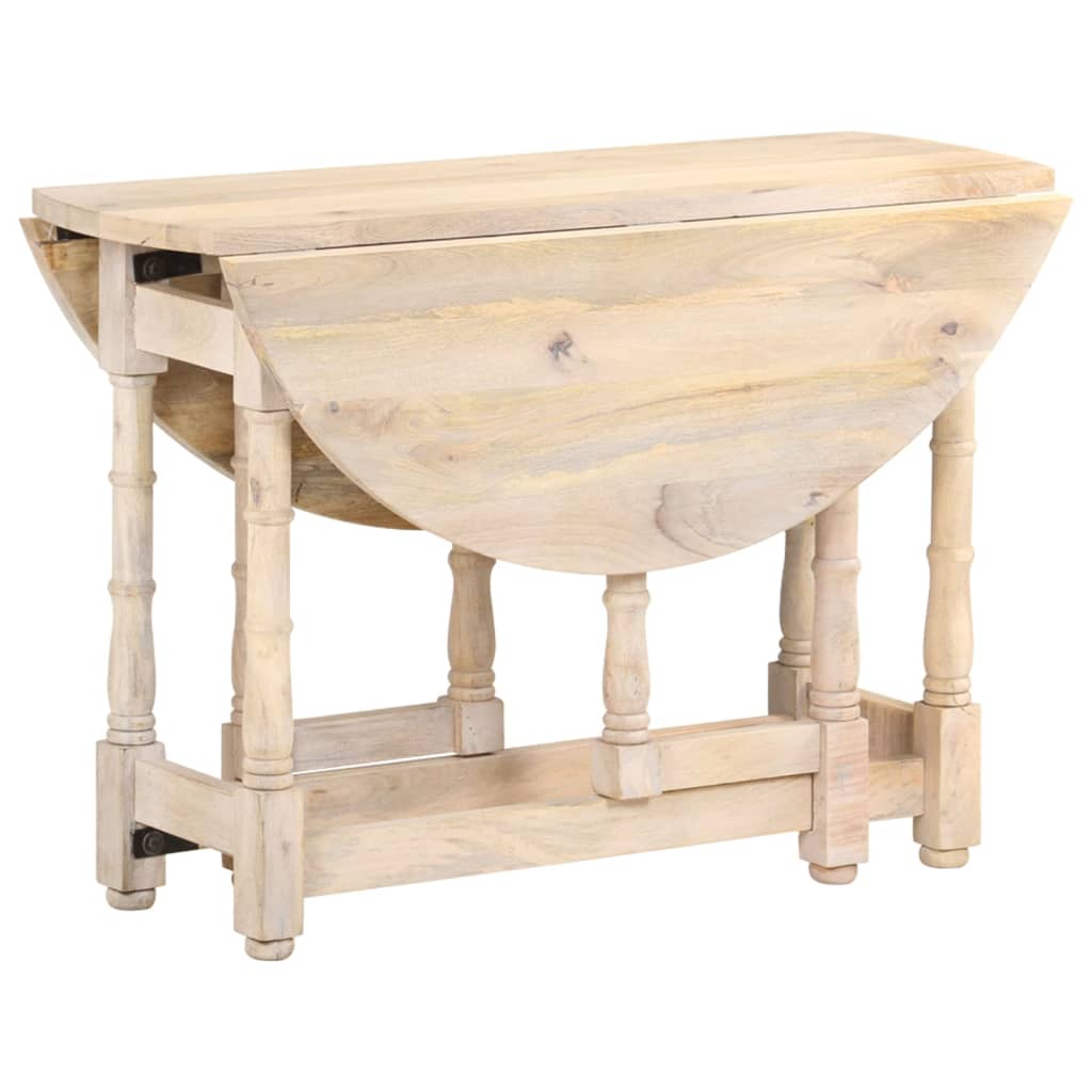 Table à manger Rond 110x76 cm Bois de manguier massif - XIOS