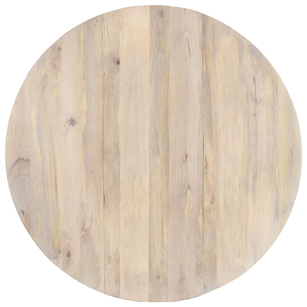 Table à manger Rond 110x76 cm Bois de manguier massif - XIOS