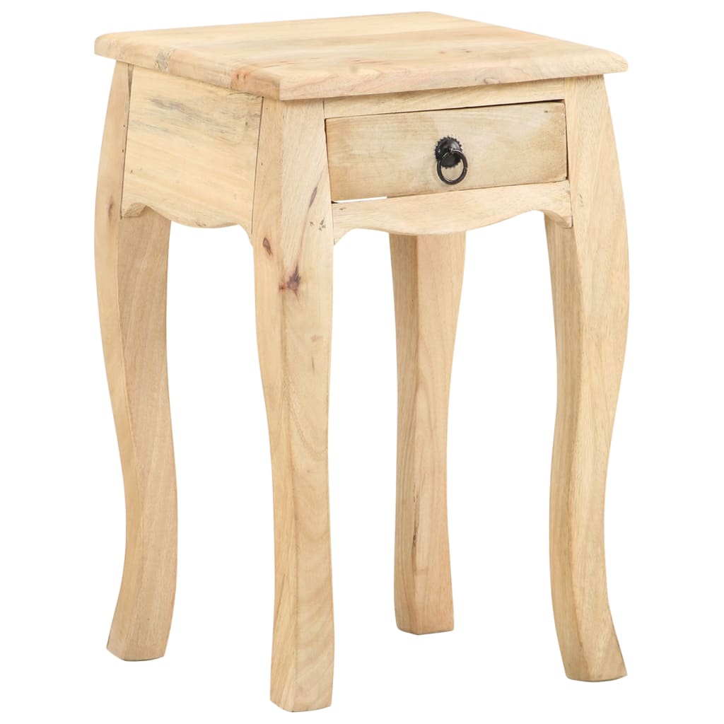 Table de chevet 28x28x46 cm Bois de manguier massif - XIOS