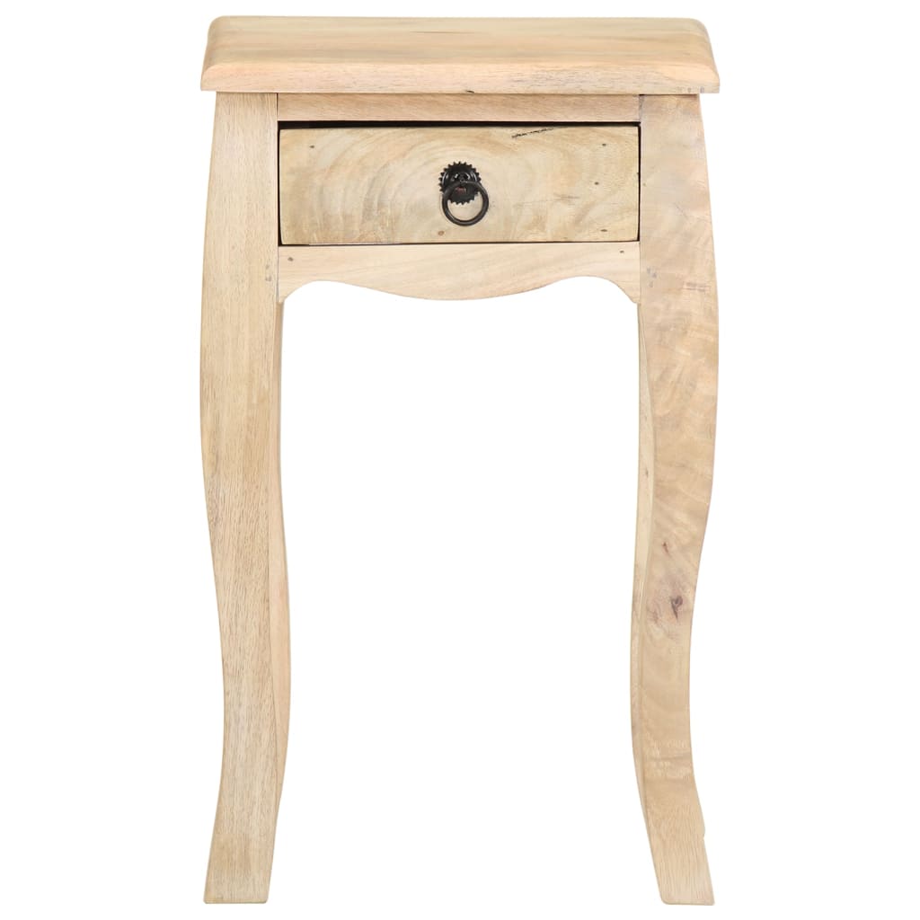 Table de chevet 28x28x46 cm Bois de manguier massif - XIOS