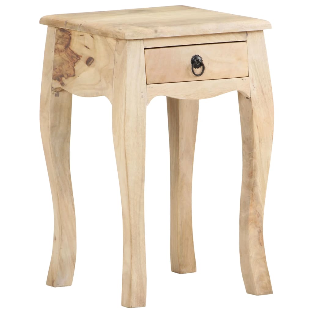 Table de chevet 28x28x46 cm Bois de manguier massif - XIOS