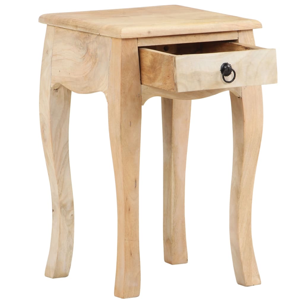 Table de chevet 28x28x46 cm Bois de manguier massif - XIOS