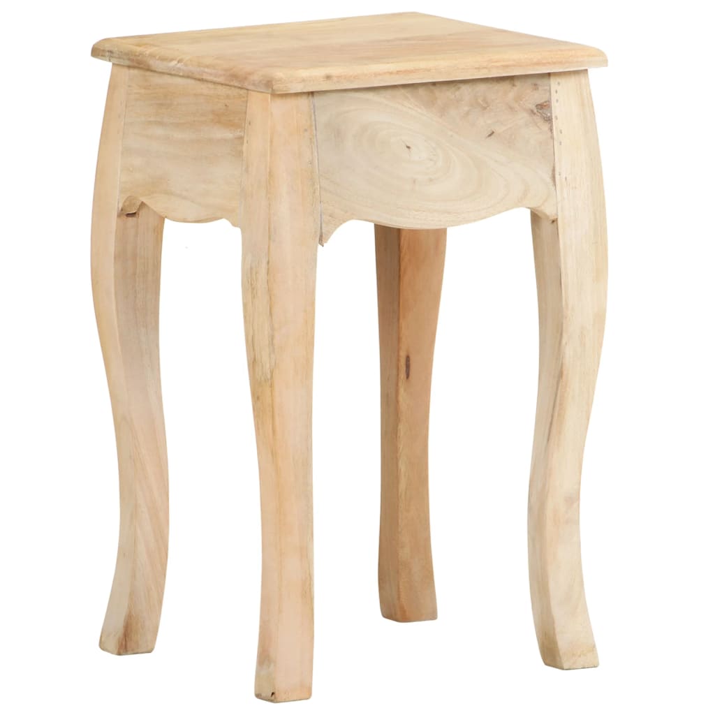 Table de chevet 28x28x46 cm Bois de manguier massif - XIOS