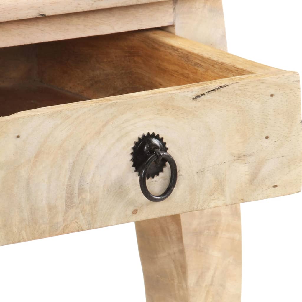 Table de chevet 28x28x46 cm Bois de manguier massif - XIOS
